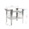 GrillSymbol Stainless Steel Stand for Pizza Oven Baso-inox