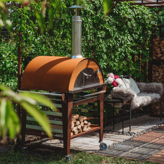 GrillSymbol Wood Fired Pizza Oven with Stand Pizzo-set