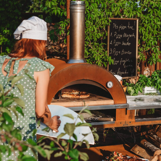 GrillSymbol Four à pizza avec Support Pizzo-XL-Set SUPER PRIX
