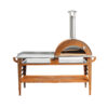 GrillSymbol Wood Fired Pizza Oven with Stand and Side Table Pizzo-XL-Set