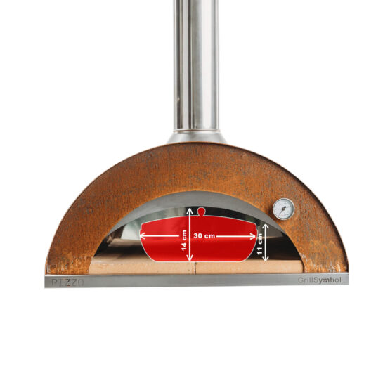 GrillSymbol Four à pizza avec Support Pizzo-XL-Set SUPER PRIX