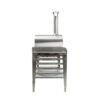 GrillSymbol Wood Fired Pizza Oven with Stand and Side Table Pizzo-XL-Set-inox