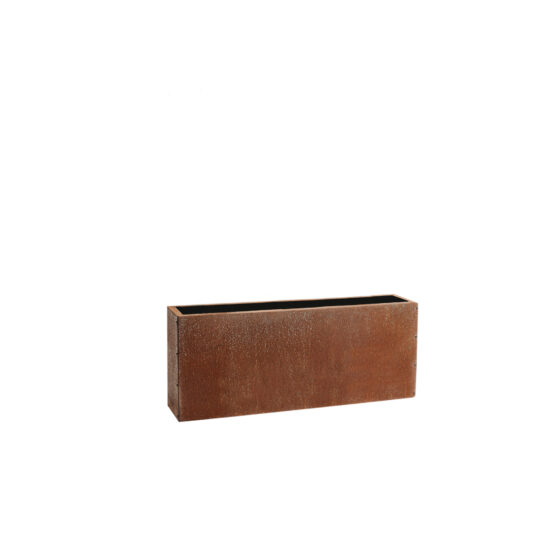 GrillSymbol Corten Steel Planter Lilly-S, 100x22x40 cm