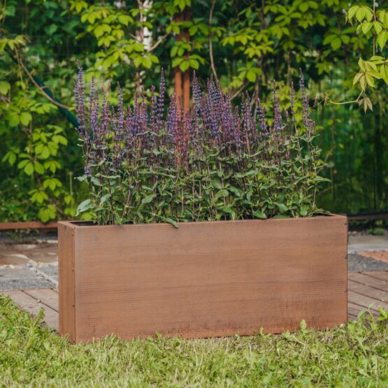 Petteri Wiimaa Jardinière en acier Corten Lilly-S