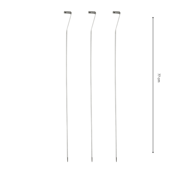 GrillSymbol Skewers 3 pcs x 77 cm