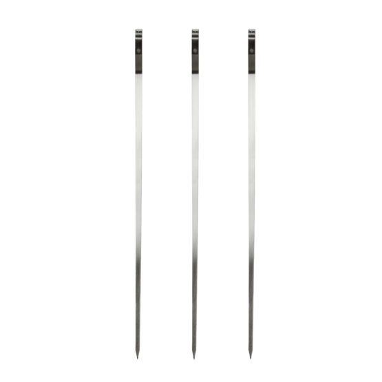 GrillSymbol Skewers 3 pcs x 77 cm
