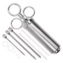GrillSymbol Meat Injector + 3 Needles (Ring Design)