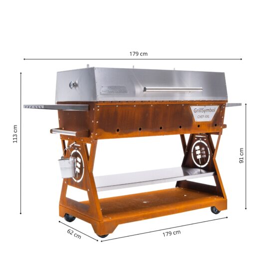 GrillSymbol Barbacoa de carbón Chef XXL