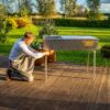 GrillSymbol Holzkohlengrill Naked Chef XXL Silver
