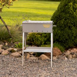 GrillSymbol Barbacoa de carbón Naked Chef XS Silver