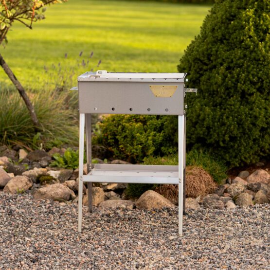 GrillSymbol Charcoal Grill Naked Chef XS Silver