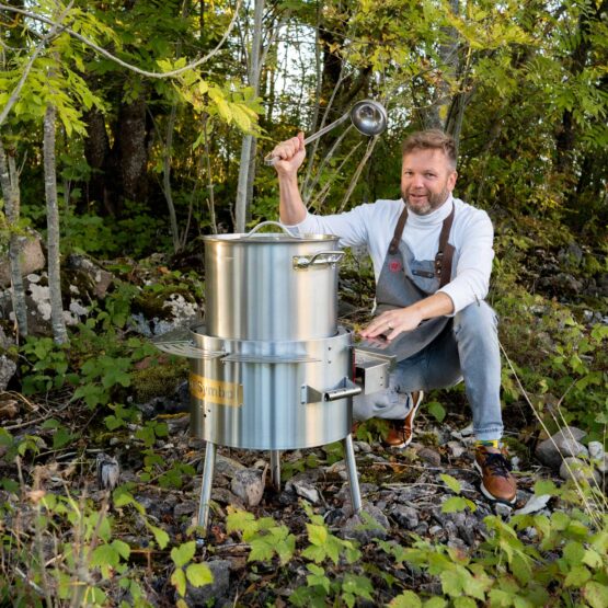 GrillSymbol Estación de sopa con quemador de gas 36 L