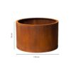 GrillSymbol Corten Steel Planter Mia 3XL