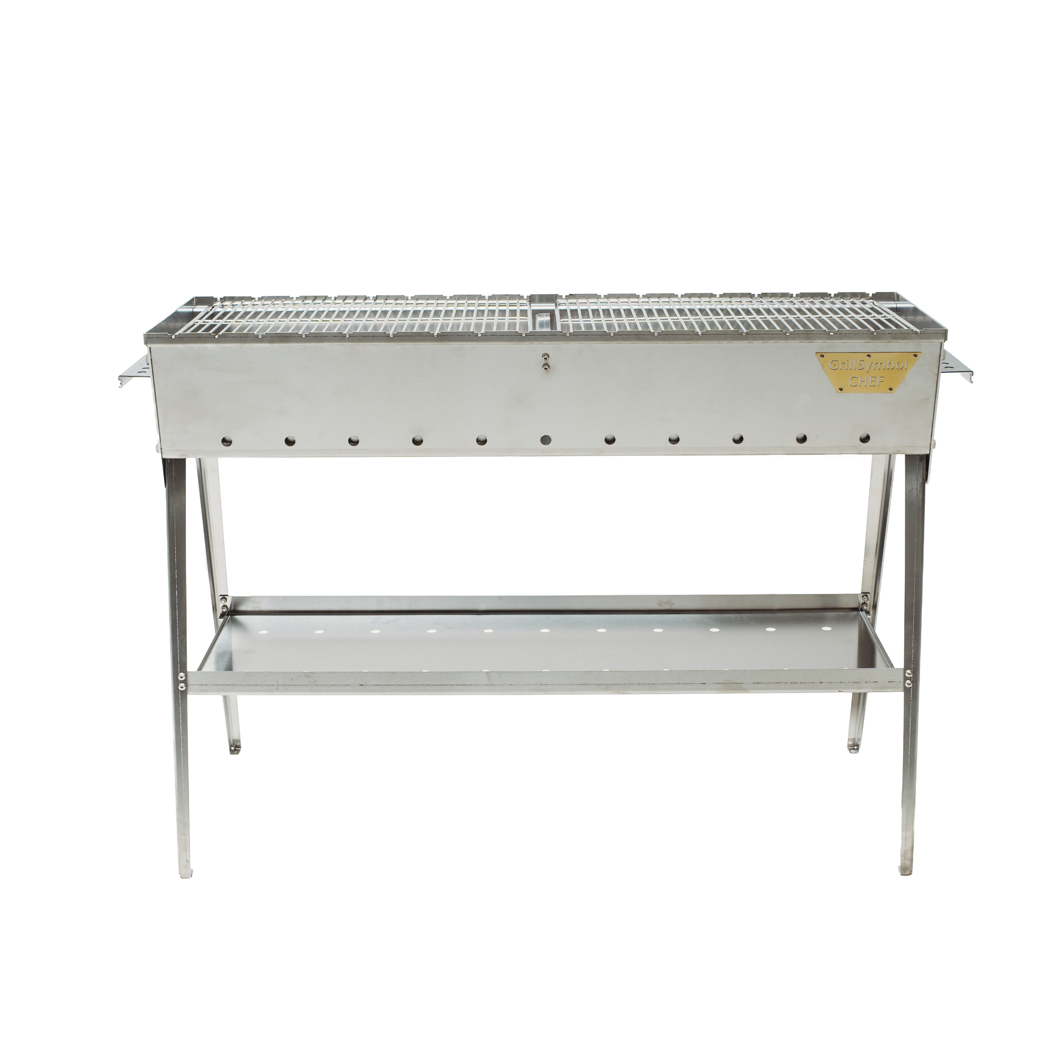 GrillSymbol Holzkohlegrill Naked Chef XL Silver GrillSymbol Holzkohlegrill Naked Chef XL Silver