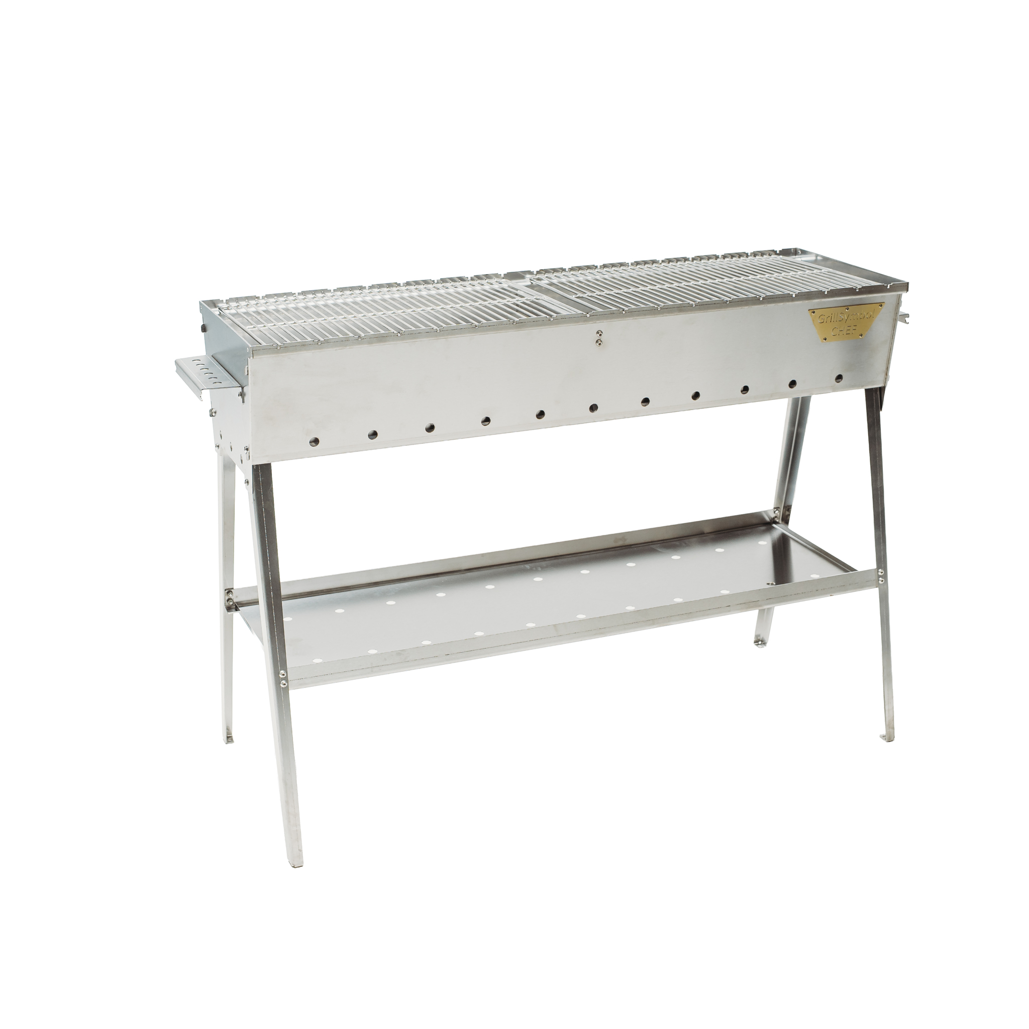 GrillSymbol Holzkohlegrill Naked Chef XL Silver GrillSymbol Holzkohlegrill Naked Chef XL Silver