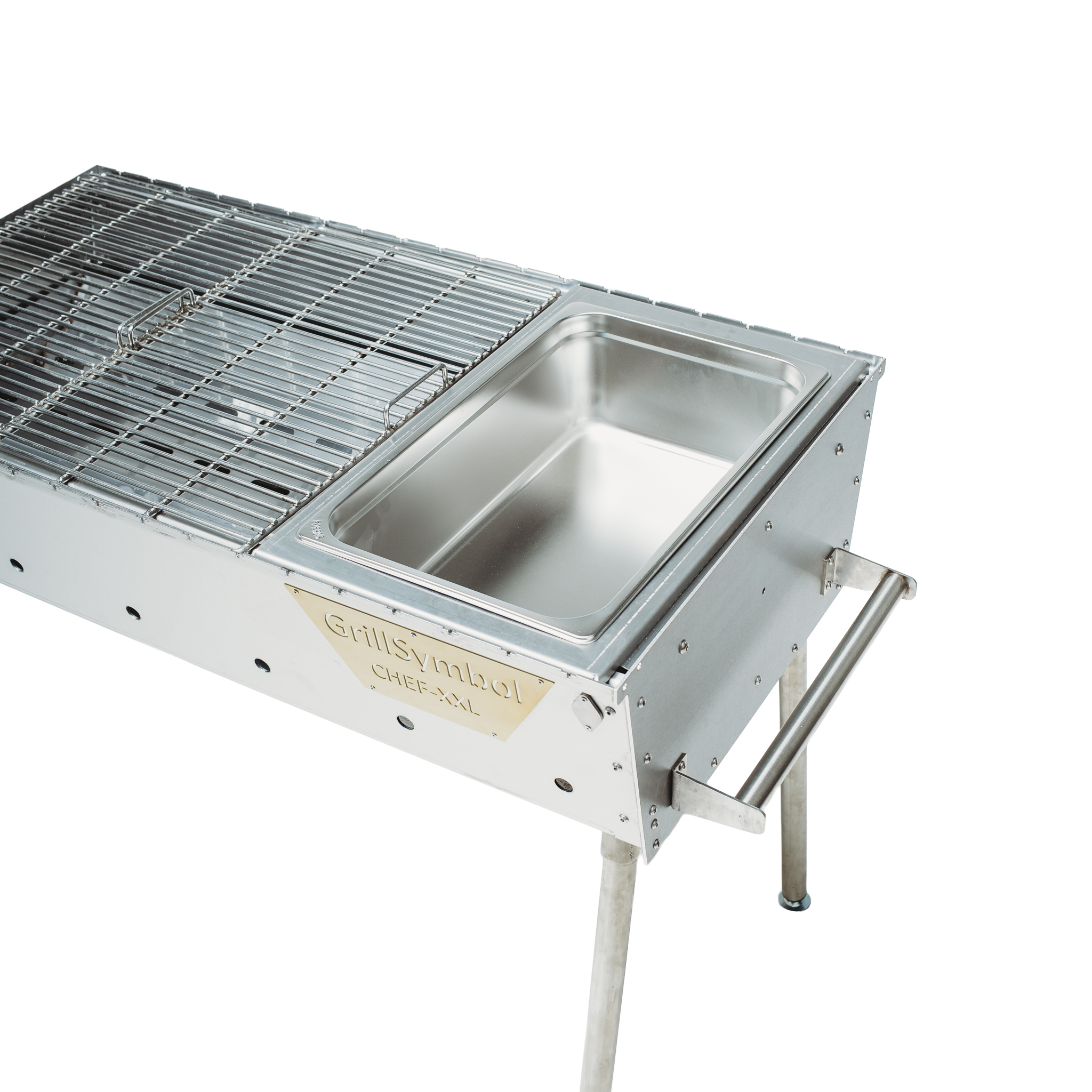 GrillSymbol Charcoal Grill Naked Chef XXL Silver GrillSymbol Charcoal Grill Naked Chef XXL Silver