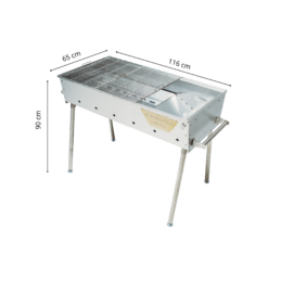 GrillSymbol Charcoal Grill Naked Chef XXL Silver GrillSymbol Charcoal Grill Naked Chef XXL Silver