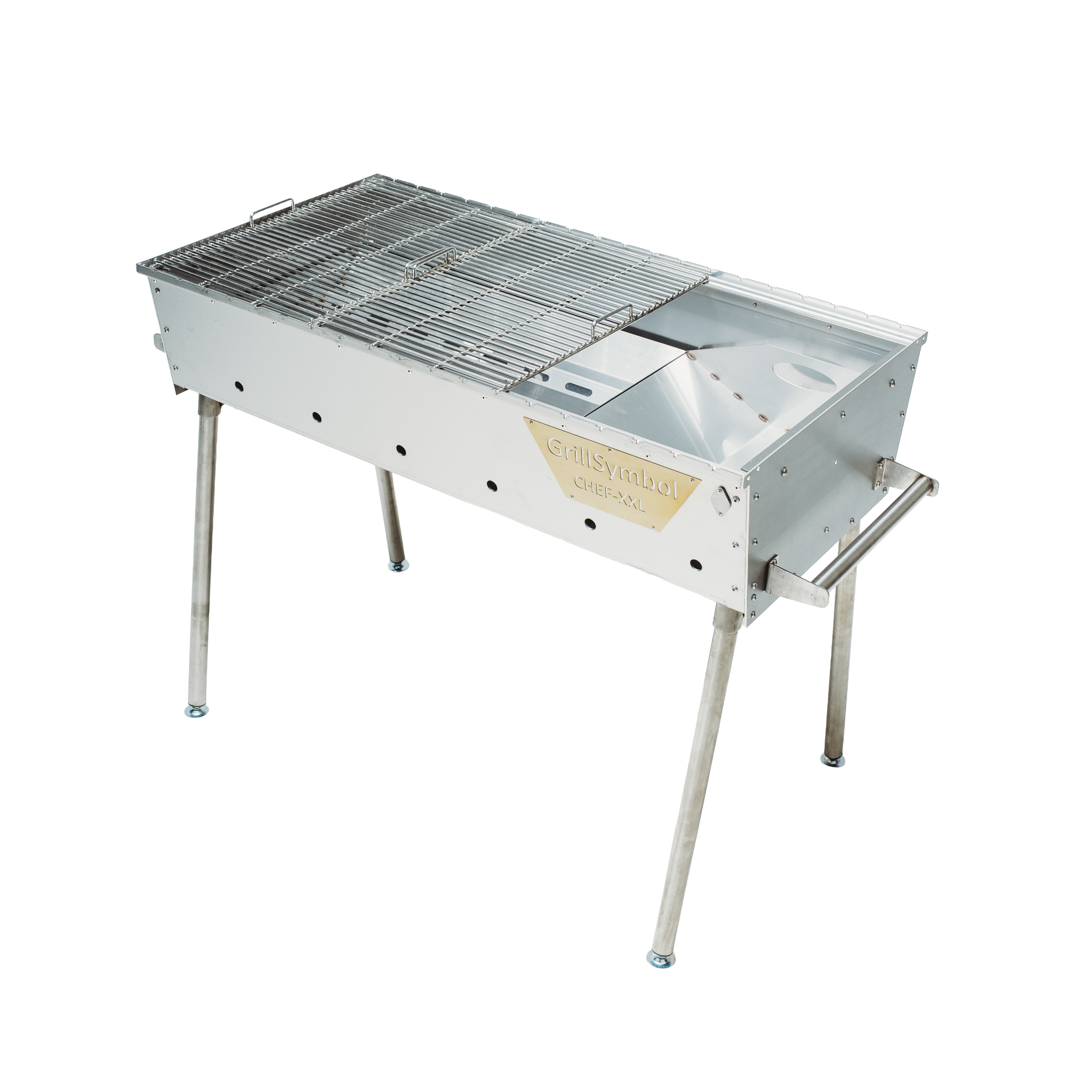 GrillSymbol Charcoal Grill Naked Chef XXL Silver GrillSymbol Charcoal Grill Naked Chef XXL Silver