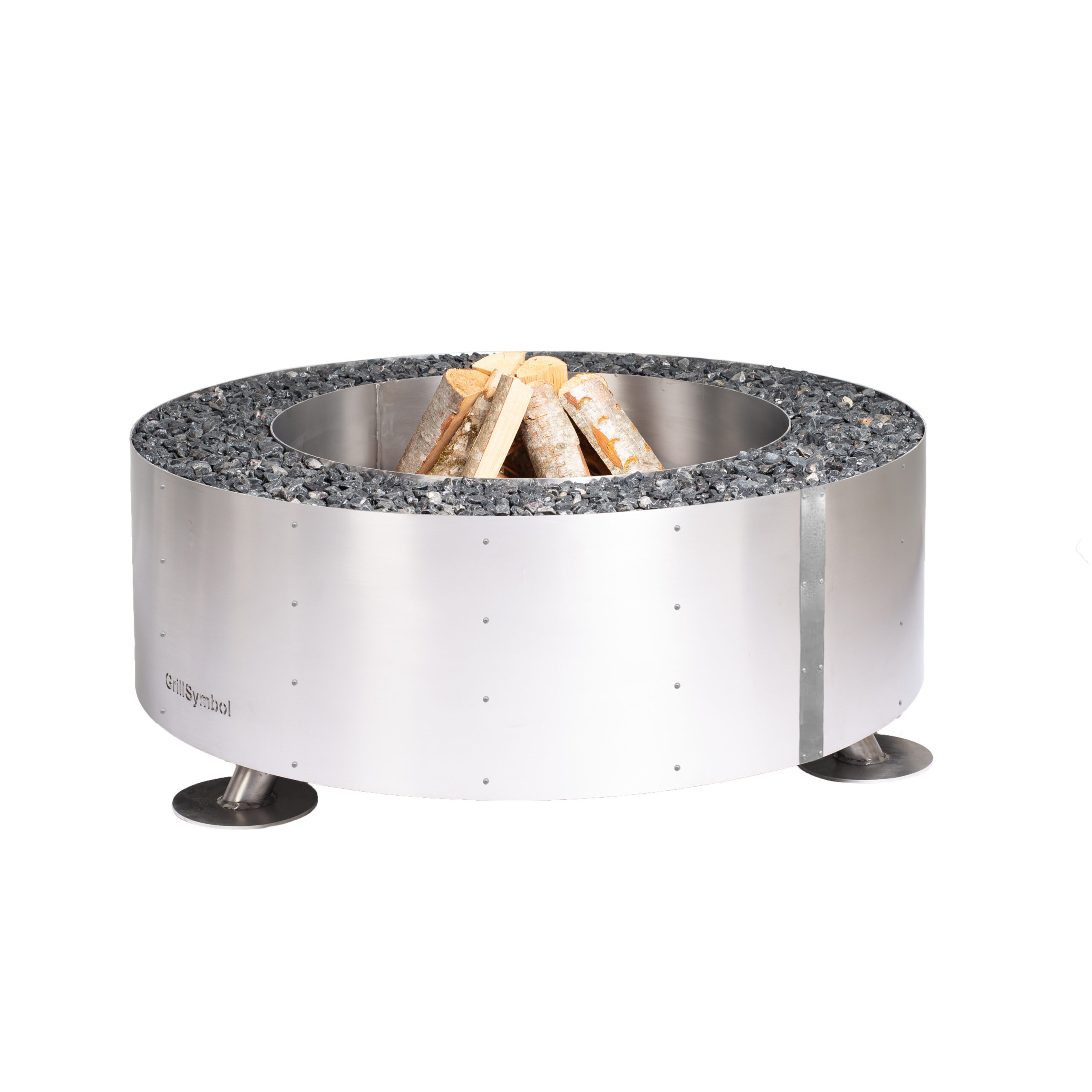 GrillSymbol Edelstahlfeuerschale Luna-Silver ∅ 119 cm GrillSymbol Edelstahlfeuerschale Luna-Silver ∅ 119 cm