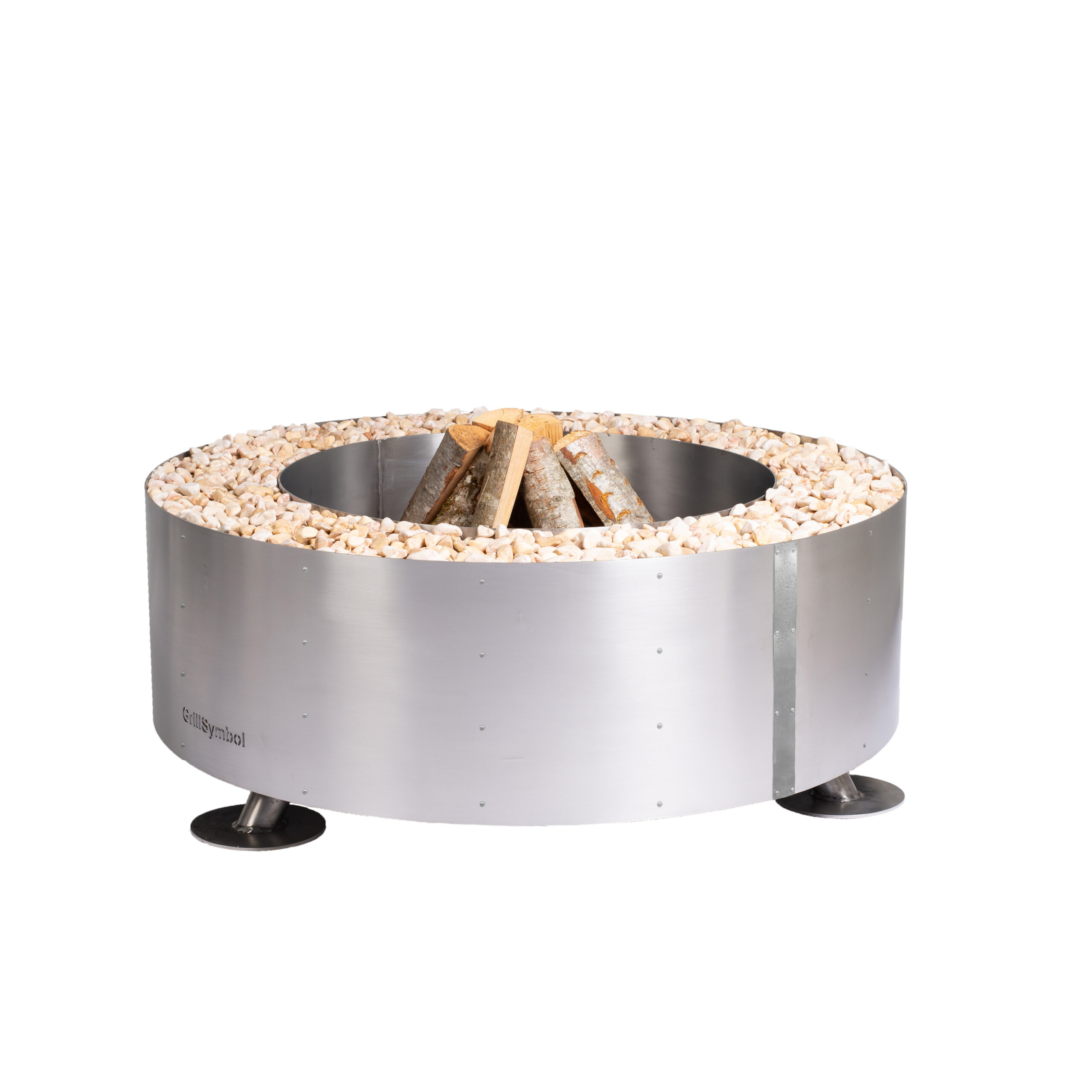 GrillSymbol Edelstahlfeuerschale Luna-Silver ∅ 119 cm GrillSymbol Edelstahlfeuerschale Luna-Silver ∅ 119 cm