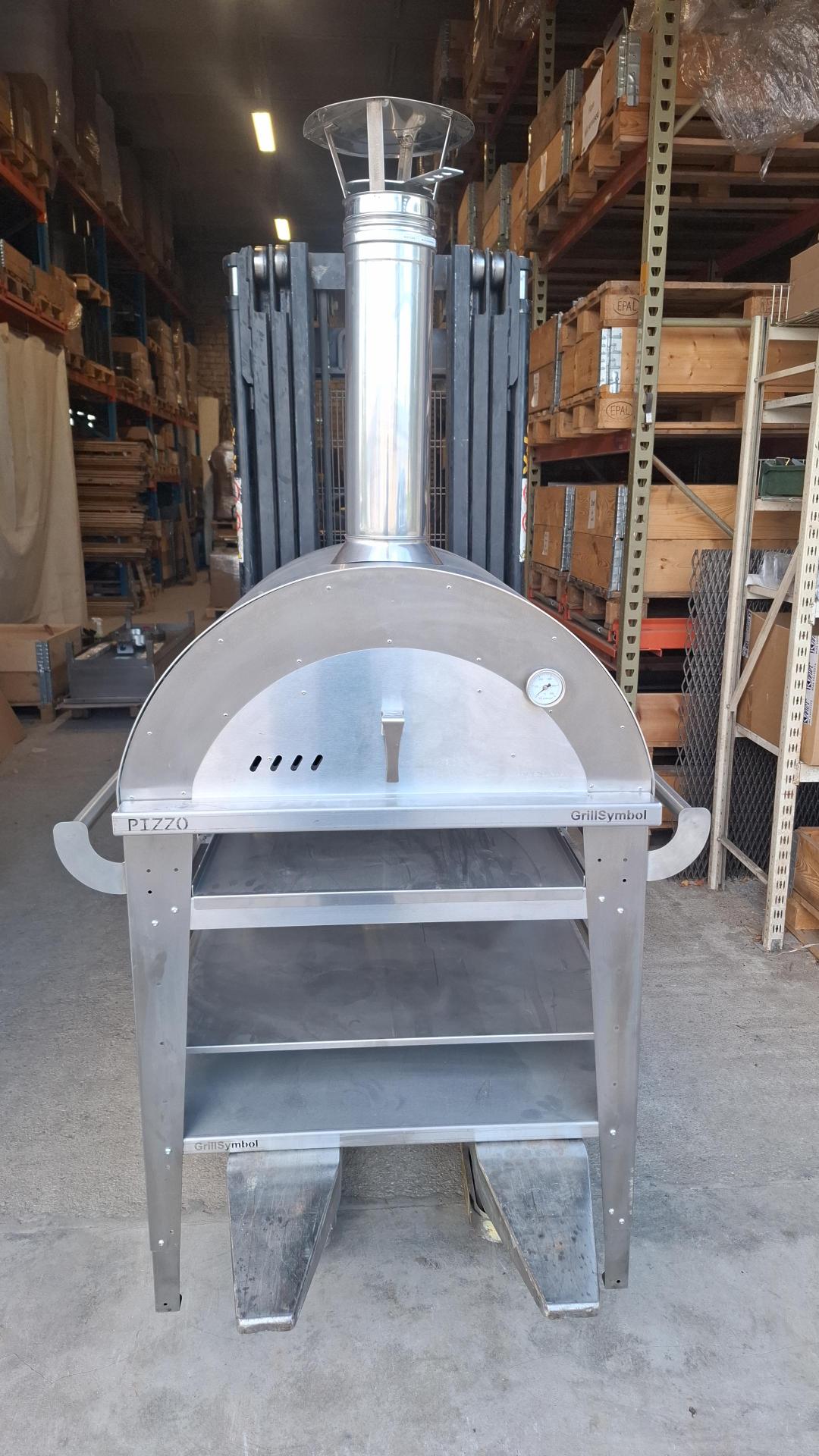 OUTLET GrillSymbol Wood Fired Pizza Oven with Stand Pizzo-set-inox OUTLET GrillSymbol Wood Fired Pizza Oven with Stand Pizzo-set-inox
